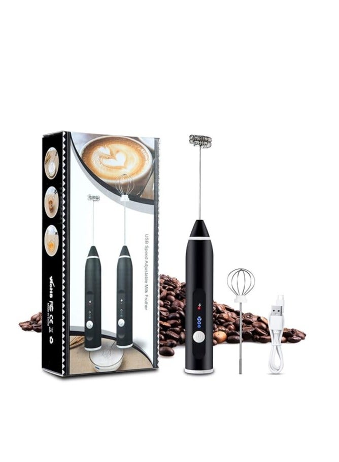 Milk Frother Rechargeable Handheld 3-Speed Multicolour - Image 1