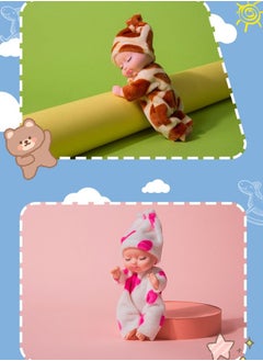 Sweet baby 8-Piece Sleeping Reborn Baby Dolls 3.5 Inch Mini Toy Gift for Girl  - Image 5