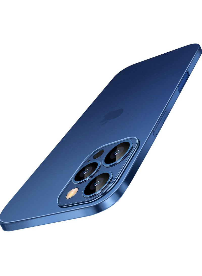 TIGER Dataroad for iPhone 16 Pro Max Slim Case, 0.2mm Fit [Paper-Thin] Lightweight Matte Finish PP Back Protection, Anti-Fingerprints & Yellowing, Compatible with iPhone 16 Pro Max 6.9-Inch - Translucent Blue - Image 1