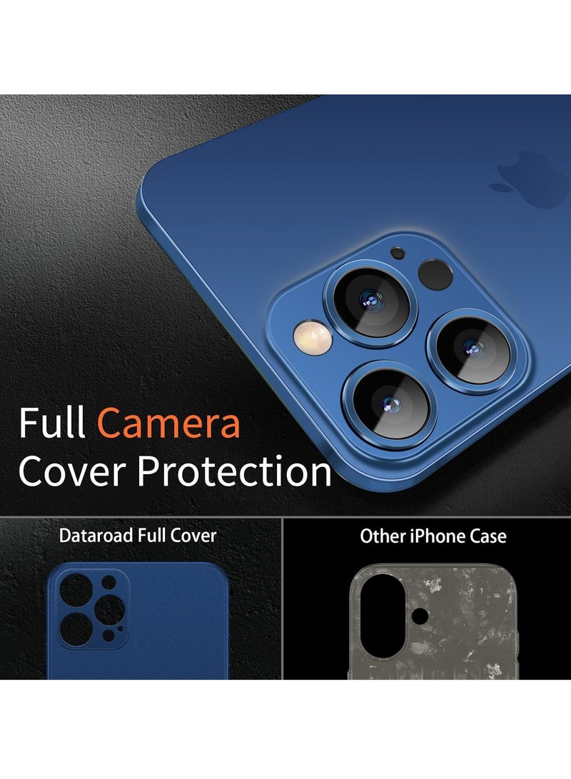 TIGER Dataroad for iPhone 16 Pro Max Slim Case, 0.2mm Fit [Paper-Thin] Lightweight Matte Finish PP Back Protection, Anti-Fingerprints & Yellowing, Compatible with iPhone 16 Pro Max 6.9-Inch - Translucent Blue - Image 3