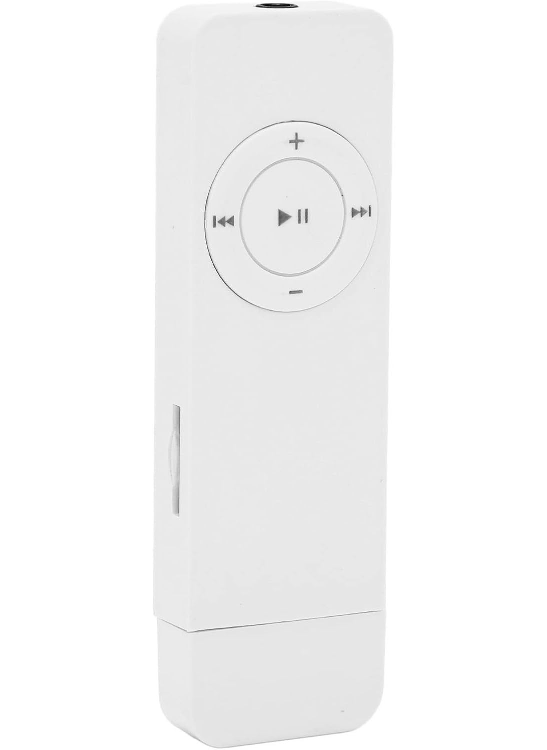 Dilwe MP3 Player Mini Music Player MP3 Player with USB Flash Drive Portable HiFi Lossless Sound MP3 Music Player for Students Running Travel Supports up to 64GB White  - Image 1