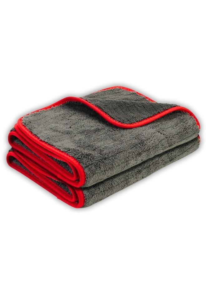 IONIC Ultra Thick Microfiber Towel – 1200 GSM – Super Absorbent, Lint-Free & Scratch-Free – Multi-Purpose for Car, Home & Office – Grey- (30*40cm) - Image 1