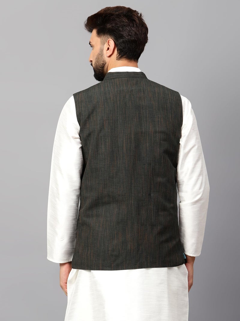 LATEST CHIKAN Men's Traditional Cotton Nehru Jacket/Waistcoat - Image 5