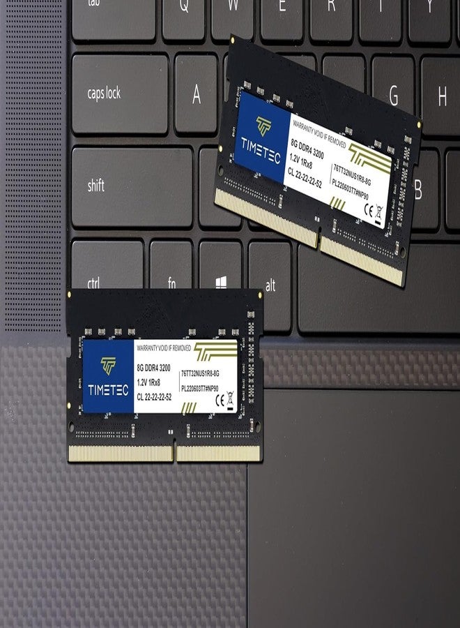 تايم تيك ذاكرة Timetec Premium سعة 8 جيجابايت DDR4 بتردد 3200 ميجاهرتز (أو 2933 ميجاهرتز أو 2666 ميجاهرتز) PC4-25600 غير مزودة بتقنية تصحيح الأخطاء ECC وغير مخزنة مؤقتًا بجهد 1.2 فولت وتوقيت CL22 ورتبة واحدة 1Rx8 ذات 260 دبوس SODIMM لأجهزة الكمبيوتر المحمولة والمكتبية - Image 4