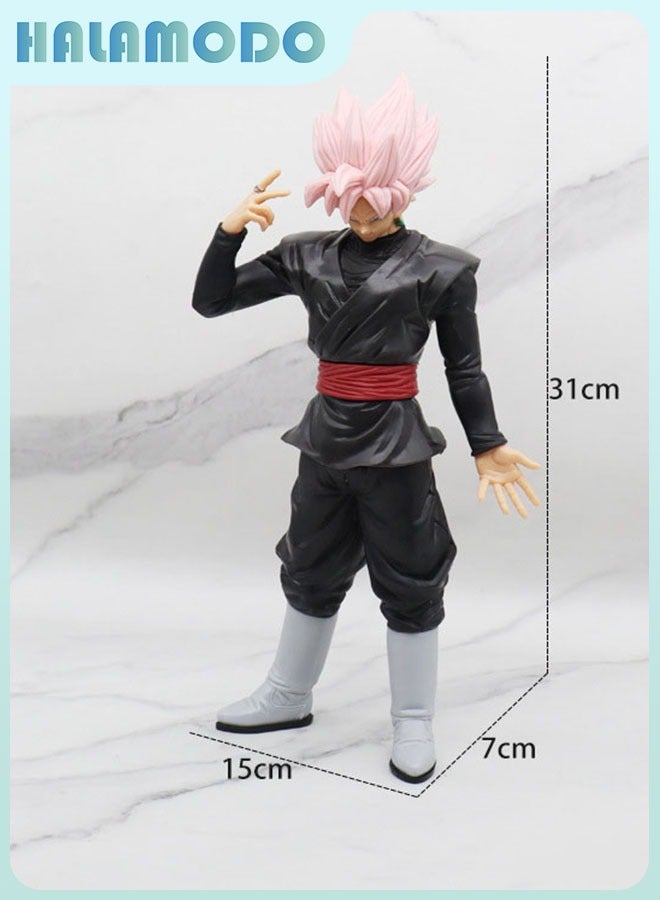 هالامودو التنين الكرة - سوبر سايان روز غوكو نموذج أنمي ، مثالية لسطح المكتب وعرض السيارات ، هدية رائعة 31 سم - Image 1