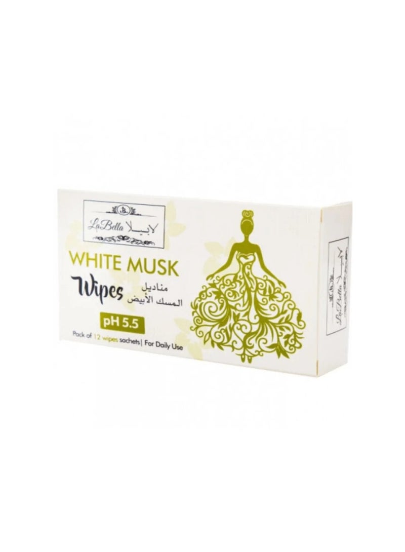 La Bella Feminine wipes White Musk 20 pack