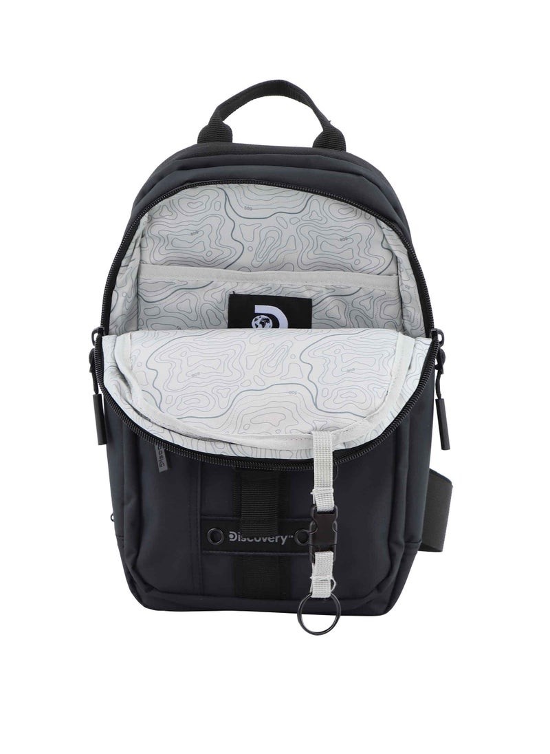 Discovery SHIELD RPET Polyester Sling Cross Bag Black, Durable Lightweight Tablet Protective Outdoor Business College Casual Cross Body Bag With Multi Compartment, RFID Pocket - pzsku/ZF318EEE615549A75CF21Z/45/_/1721986803/4458f235-23a9-4c10-896f-978589e88de2