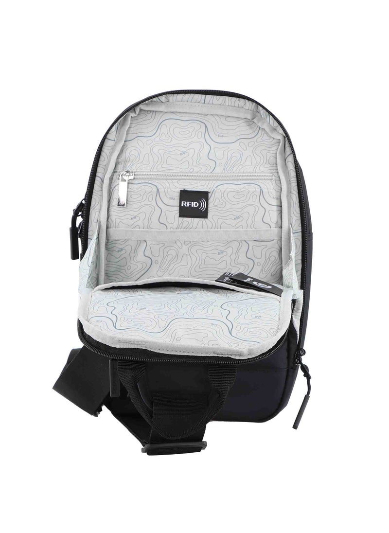 Discovery SHIELD RPET Polyester Sling Cross Bag Black, Durable Lightweight Tablet Protective Outdoor Business College Casual Cross Body Bag With Multi Compartment, RFID Pocket - pzsku/ZF318EEE615549A75CF21Z/45/_/1721986805/8f1befd2-0225-4a89-b73e-b600b12615bc