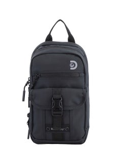 Discovery Discovery SHIELD RPET Polyester Sling Cross Bag Black, Durable Lightweight Tablet Protective Outdoor Business College Casual Cross Body Bag With Multi Compartment, RFID Pocket  - Image 1