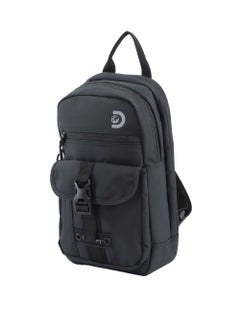 Discovery Discovery SHIELD RPET Polyester Sling Cross Bag Black, Durable Lightweight Tablet Protective Outdoor Business College Casual Cross Body Bag With Multi Compartment, RFID Pocket  - Image 2