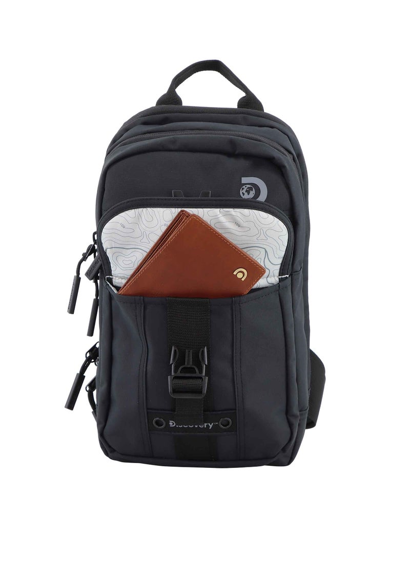 Discovery SHIELD RPET Polyester Sling Cross Bag Black, Durable Lightweight Tablet Protective Outdoor Business College Casual Cross Body Bag With Multi Compartment, RFID Pocket - pzsku/ZF318EEE615549A75CF21Z/45/_/1721986883/3afadcaa-2281-456d-9e6b-b11699250ddf