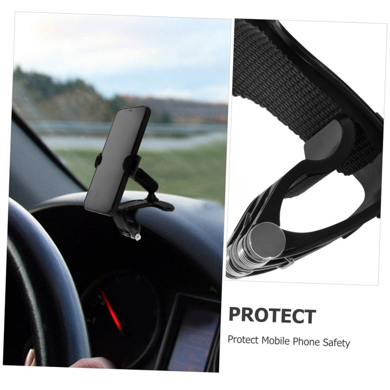 Universal Car Phone Holder For Dashboard Adjustable Mount Easy Installation Sturdy Base Gray - Image 4