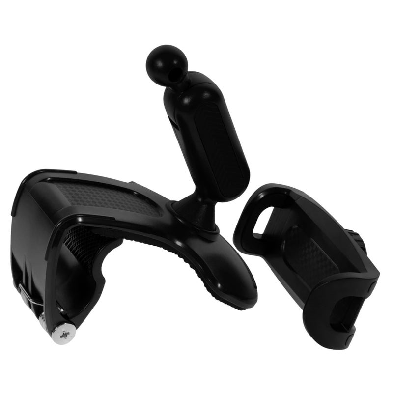 Universal Car Phone Holder For Dashboard Adjustable Mount Easy Installation Sturdy Base Gray - Image 2