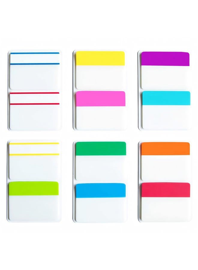 KICNIC KIMCOME 2 Inch Sticky Tabs Index Tabs 240 Pieces, Page Tabs Flags Pages Markers Colored for Binder, File Folders and Notebook, [12 Colors] Writable, Repositionable, Durable - Image 1