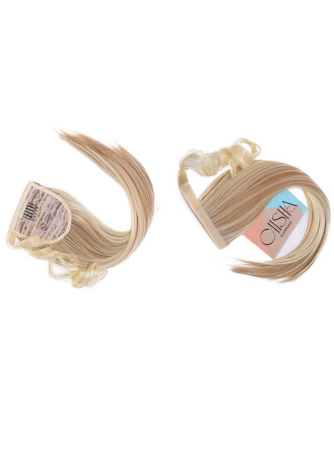 CAISHA By Prettyshop 24" Hairpiece Clip On Ponytail Extension Straight Platinum Blonde Hck9 - Image 5
