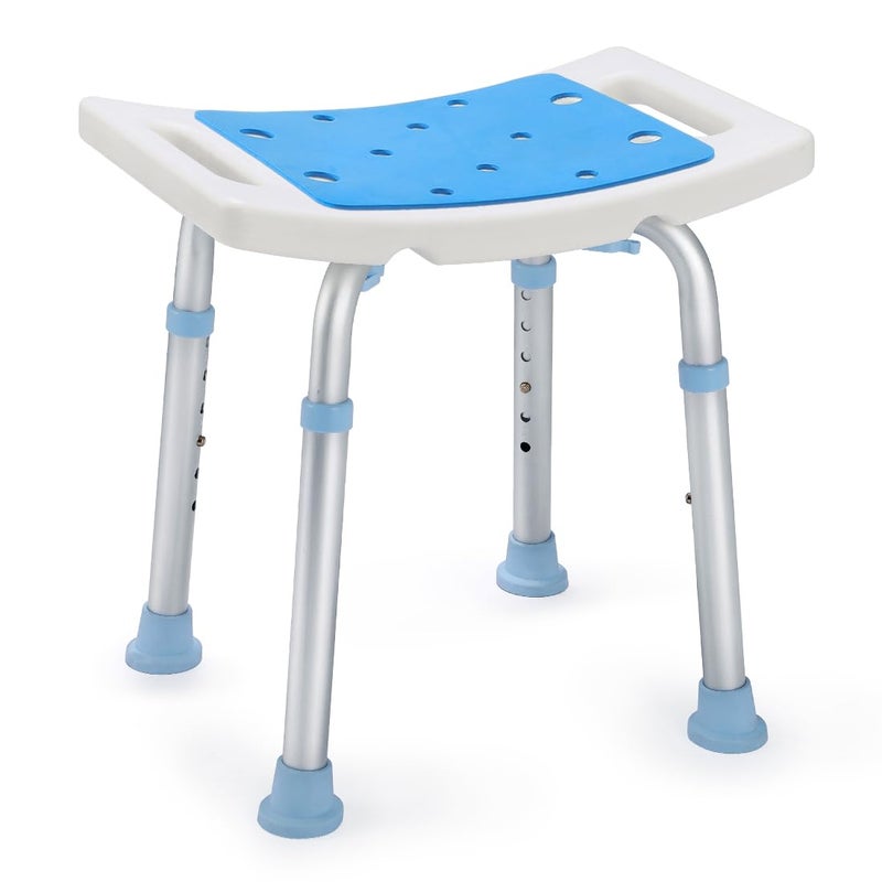 OasisSpace OasisSpace Shower Chair Adjustable Bath Stool Chair for Inside Shower  Tool Free AntiSlip Bench Bathtub Stool Seat with Durable Aluminum Legs for Elderly Senior Handicap  Disabled 