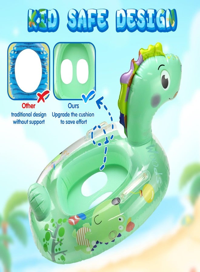 Rtudan Inflatable Dinosaur Pool Floats, Kids Inflatable Float Raft with Handle, Pool Inflatable Floats for Kids, Summer Fun Swimming Pool Beach Toys Party Outdoor Decorations - Image 3