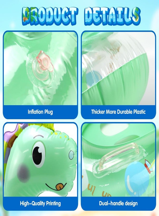 Rtudan Inflatable Dinosaur Pool Floats, Kids Inflatable Float Raft with Handle, Pool Inflatable Floats for Kids, Summer Fun Swimming Pool Beach Toys Party Outdoor Decorations - Image 5