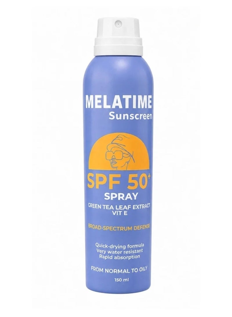 ميلاتايم ميلاتاتيم صن سكرين واقي بخاخ للشمس spf50+   -  مل 150 - Image 1
