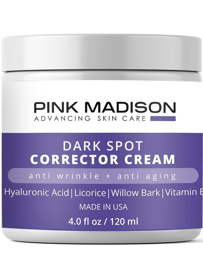 Pink Madison Anti Aging Dark Spot Corrector Cream for Face & Body - Made in USA - Skin Nourishing Age Spot Remover Women Men 4 OZ - Image 1
