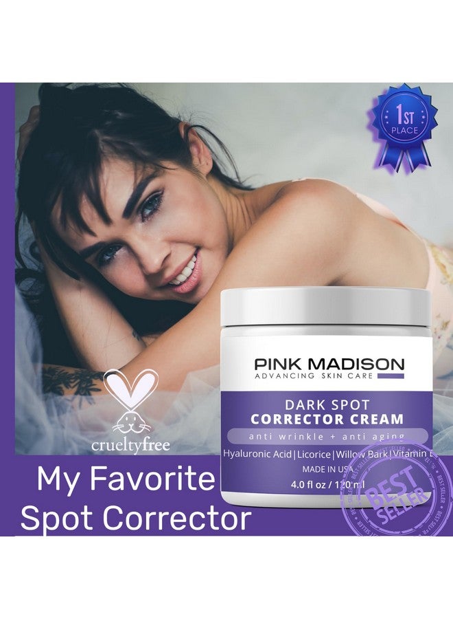 Pink Madison Anti Aging Dark Spot Corrector Cream for Face & Body - Made in USA - Skin Nourishing Age Spot Remover Women Men 4 OZ - Image 3