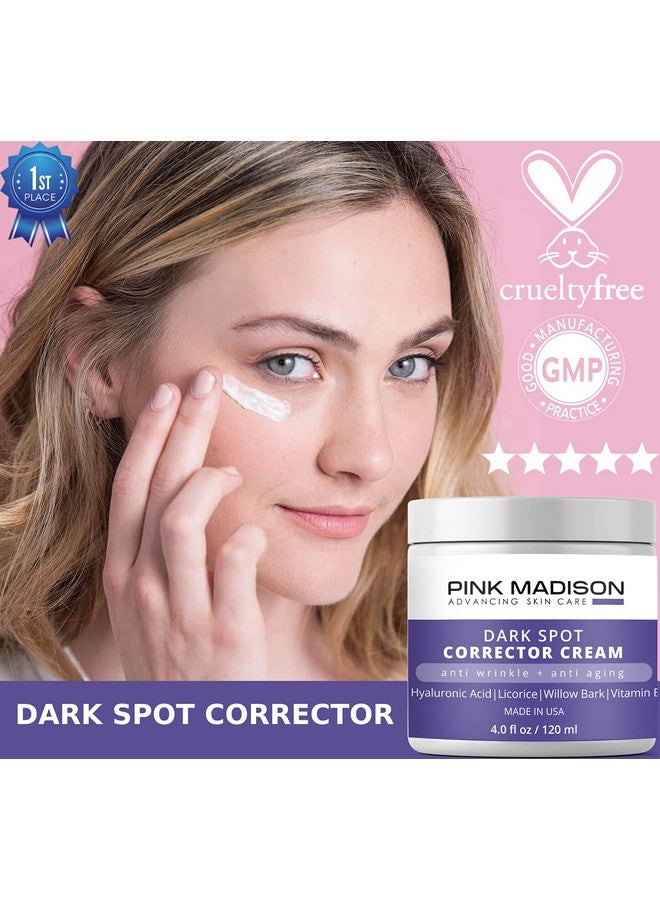 Pink Madison Anti Aging Dark Spot Corrector Cream for Face & Body - Made in USA - Skin Nourishing Age Spot Remover Women Men 4 OZ - Image 4