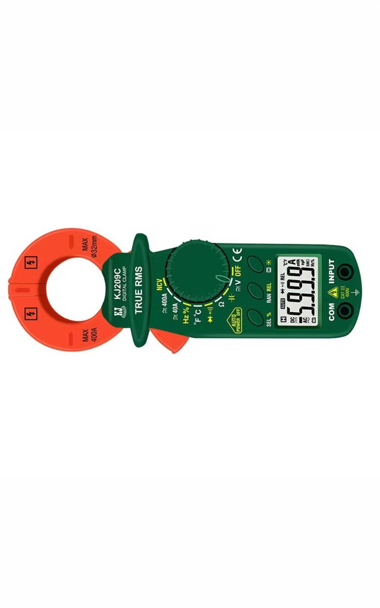 kashemano Digital clamp meter AC/DC, 600V, 400A, Green,Digital Display 5999 - Image 4