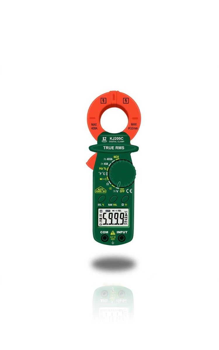 kashemano Digital clamp meter AC/DC, 600V, 400A, Green,Digital Display 5999 - Image 5