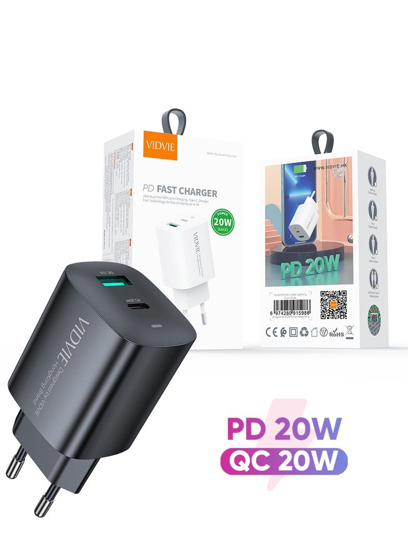 Vidvie - VIDVIE PD FAST CHARGER 20W   + CABLE IPHONE - Image 1