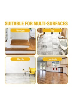 Zalcoon Magic PVA Quadruple Rollers Telescopic Sponge Mop 27cm, with 2 Super Absorbent PVA Sponge Refills, 2 Mop Slippers & 1 Mop Holder, Household Cleaning Tool for Kitchen, Tiles, Multi-Surface Hard Floor  - Image 4