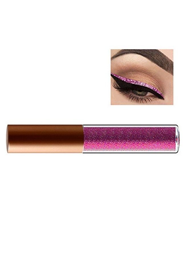 Futaba Waterproof Glitter Liquid Eyeliner Dark Pink - Image 5