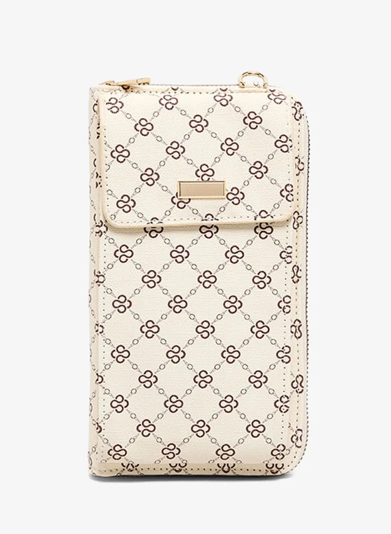 R&B Patterned Phone Crossbody Bag