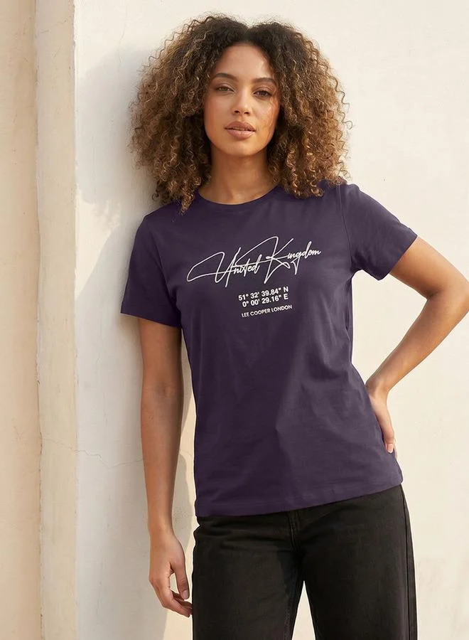 Lee Cooper Lee Cooper Relaxed Fit Cotton T shirt with Logo Print