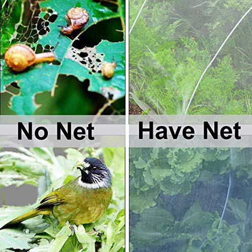 FARMER KING MAT Farmer King Bug Insect Bird Net with Sewn Edges - 5 Ft x 10 Ft Barrier Hunting Blind Plant Cover Garden Mesh Netting for Protect Your Vegetables, Fruits, Flower & Trees - Image 4