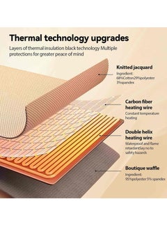 XiuWoo Portable Heated Shawl, Electric Heated Blanket Shawl, Heated Shawl Wraps, Heating Blanket, USB Heating Scarf, Heating Pad with Snaps, Soft Zipper, 3 Level Adjustable  - Image 2