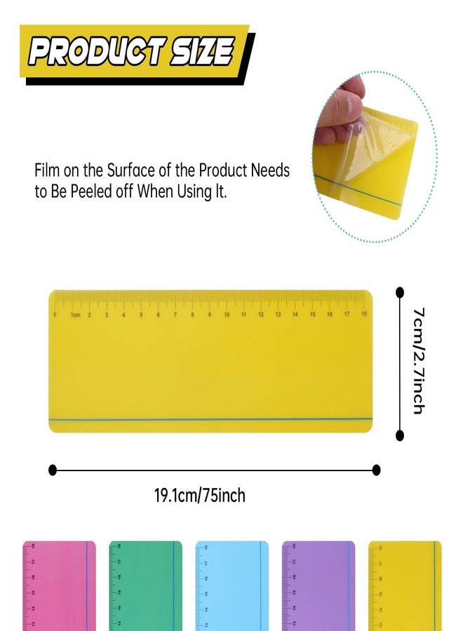 Winfox Dyslexia Tools for Kids, 8 Pieces Guided Reading Strips with Yellow Colored Overlays, Reading Tracking Rulers for Dyslexia, ADHD, Visual Stress - Image 2