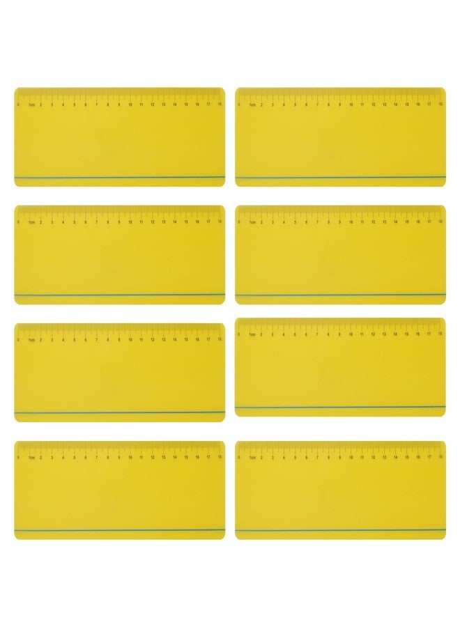 Winfox Dyslexia Tools for Kids, 8 Pieces Guided Reading Strips with Yellow Colored Overlays, Reading Tracking Rulers for Dyslexia, ADHD, Visual Stress - Image 1