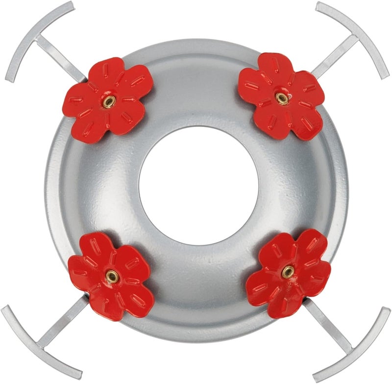 REZIPO Metal Top Metal Hummingbird Feeders Base Cover with 4 Perches and 4 Flower Ports for Hummingbird Feeders Base - Metal TOP Cover ONLY - Image 1