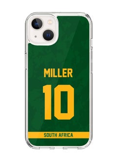 Classic Clear Case for iPhone 15 , Hybrid Soft Case Transparent Cover - Player Name - AB de Villiers, Jersey Number- 17