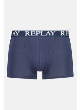 Replay Men 2 Pack Brand Logo Trunks, Navy  - Image 5