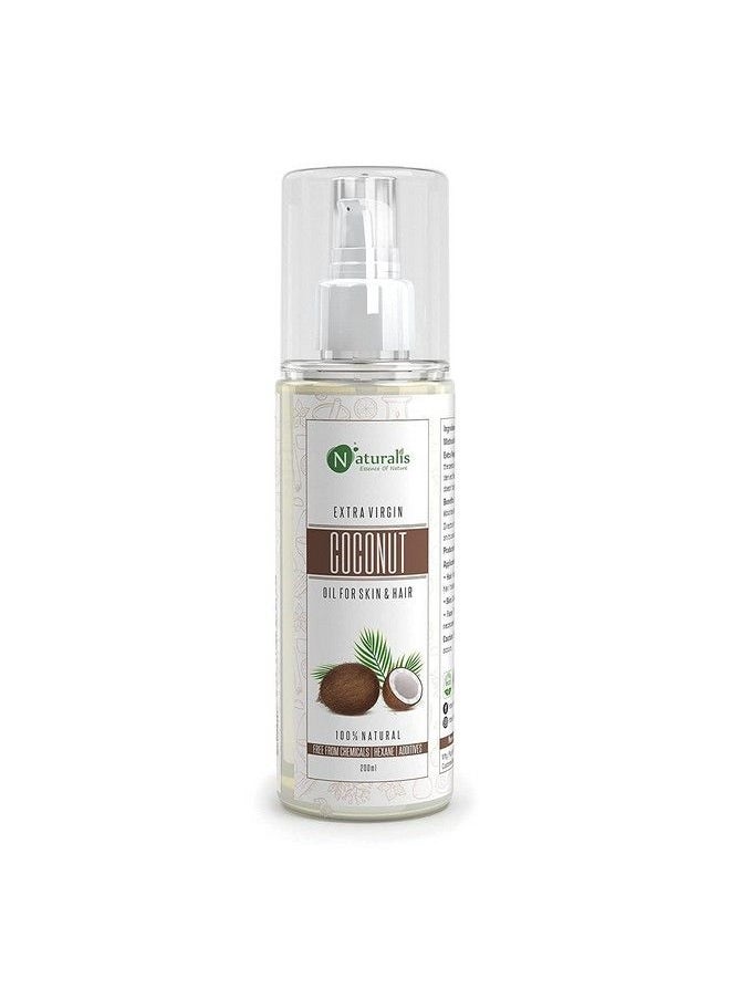 Naturalis Essence Of Nature Combo Of Castor/Coconut Oil For Skin & Hair (200Ml Each) ; Natural Skin Moisturizer Therapeutic Odorless  - Image 3