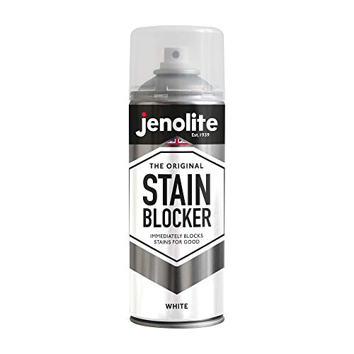 JENOLITE جينو لايت طلاء مانع للبقع بخاخ | طلاء ختم رطب | أبيض | يغطي ويمنع البقع على الفور | 400 مل (13.5 أونصة سائلة) - Image 1
