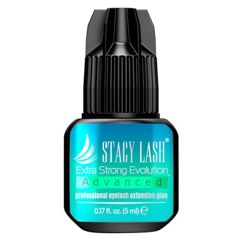 STACY LASH Extra Strong Evolution Advanced Eyelash Extension Glue 017floz5ml 1Sec Dry 6Weeks RetentionBlack AdhesiveLash Tech Supplies - Image 1