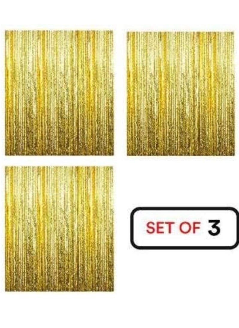 ALLKING - HK Balloons Happy Birthday Decoration for Husband Kit Combo Set - 72pcs Birthday Bunting Golden Foil Curtain Star Balloons with Balloon Pump - Image 1