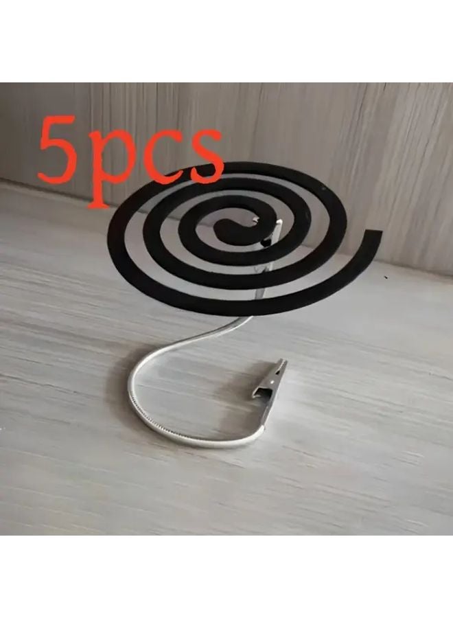 5pcs Adjustable Stainless Steel Mosquito Coil Holder Double Crocodile Clip High Temp Resistant - Image 4