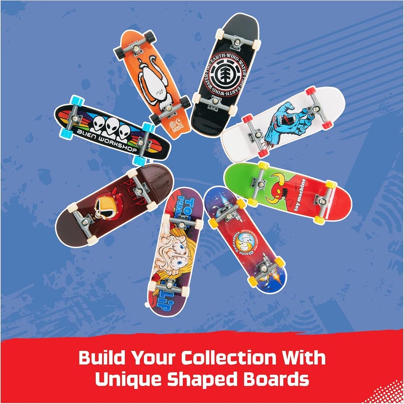 Tech Deck - FINGER SKATE - 25th Birthday Gift Set - 8 Finger Skates - 8 Authentic Finger Skates to Collect and 1 Dud Figure - 25 Years - Mini Skate - Children's Toy 6 Years and Above - Image 4
