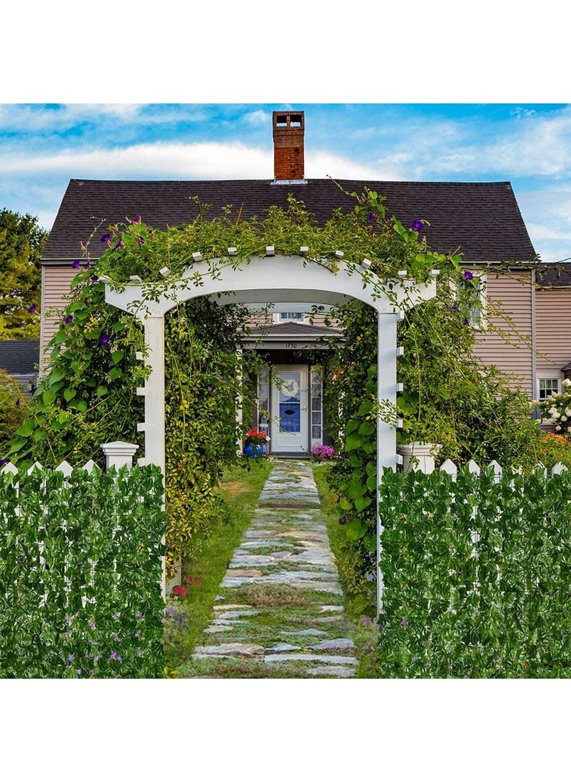 Generic FFD Artificial Faux Hedge Privacy Fence Wall Screen Leaf and Vine Decoration For Outdoor Garden Home Decor Wall Grass 100x300cm  - Image 5