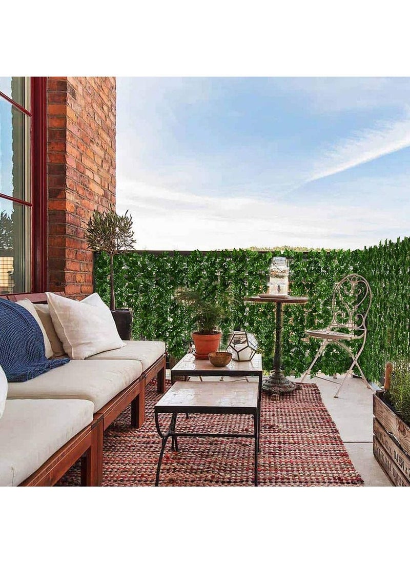 Generic FFD Artificial Faux Hedge Privacy Fence Wall Screen Leaf and Vine Decoration For Outdoor Garden Home Decor Wall Grass 100x300cm  - Image 4