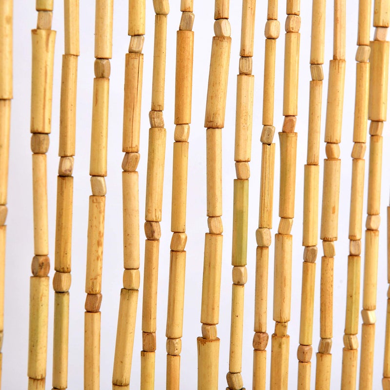 FlavorThings ستارة فلامور ثينغز 36 بوصة × 79 بوصة من الخشب الطبيعي وخشب البامبو بتصميم بسيط