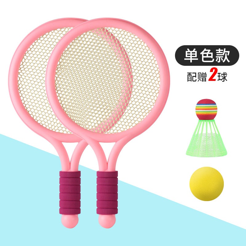 Kids Badminton Racket Set, Junior Tennis Racquet Play Toy for Ages 3-12 Blue [2 shot 2 ball] net bag packaging  - Image 2
